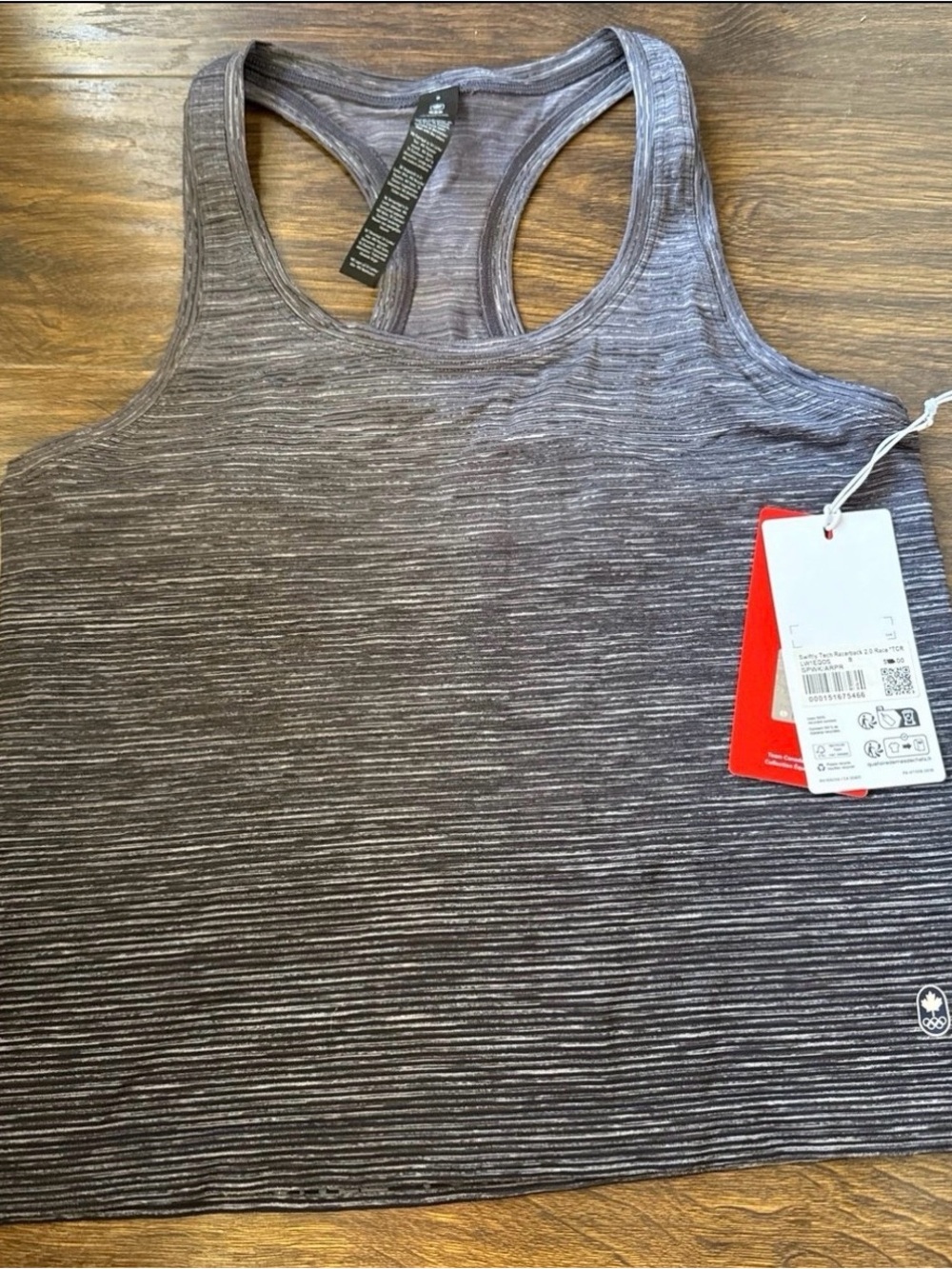 lululemon athletica Heathered Gray Racerback Tank